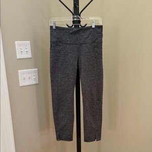 Athleta Black and White Herringbone Leggings